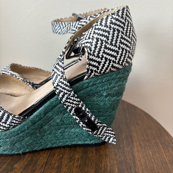 Vintage Stuart Weitzman Espadrille Wedge Platforms 39 - Picture 3 of 9